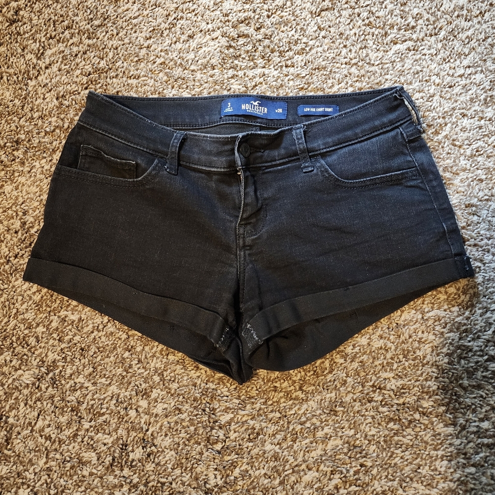 Hollister black shorts size 3